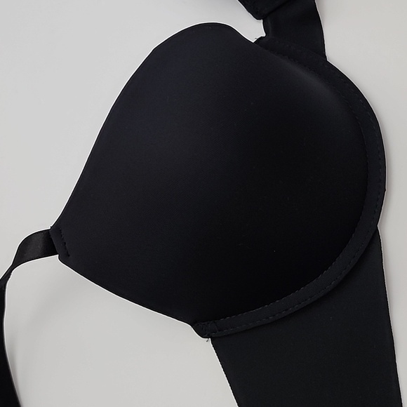 ⭐️3/ $30⭐️ Prima Valentina Intimates Black Push Up Bra Underwire Size 34C - Picture 7 of 11